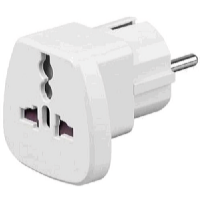 Goobay Cestovný adaptér pre cudzincov IEC 320 C13, biely