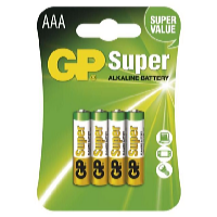 GP Batteries Alkalické batérie GP 1,5V AAA 4 ks