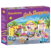 Kids World Stavebnica Girls Shopping 376 ks