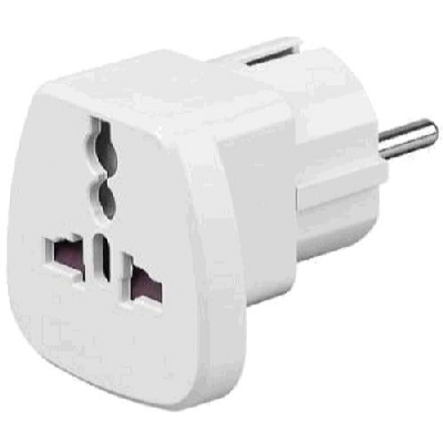 Goobay Cestovný adaptér pre cudzincov IEC 320 C13, biely