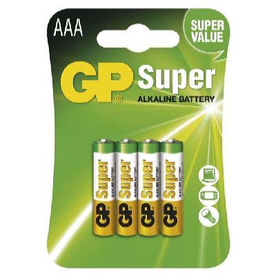 GP Batteries Alkalické batérie GP 1,5V AAA 4 ks