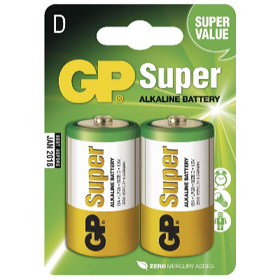 GP Batteries Alkalická batéria GP Super LR20 D 2 ks