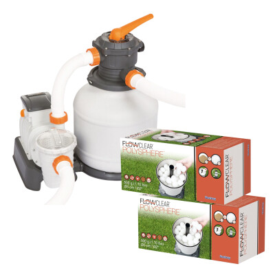 Bestway Piesková filtrácia EXPERT EVO  s filtračnou náplňou Polysphere 2 x 500 g