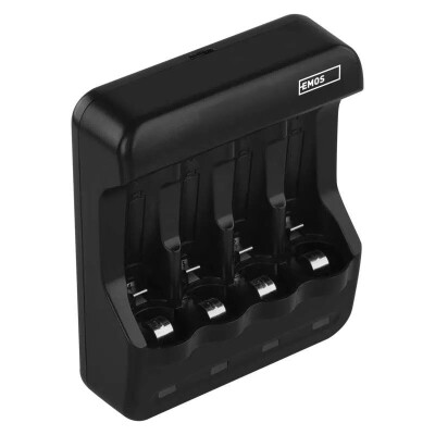 Emos Nabíjačka batérií pre 4 x AA/AAA, 300 mA, napájanie USB 5V/1A, BCN-40