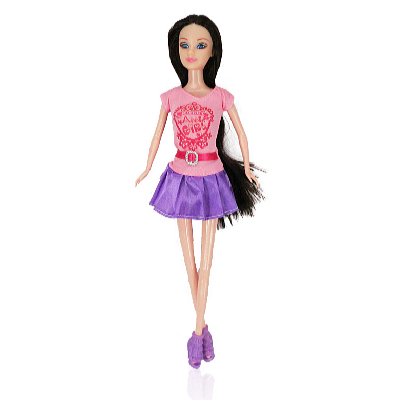Kids World Bábika BONNIE BABY SITTER fialová