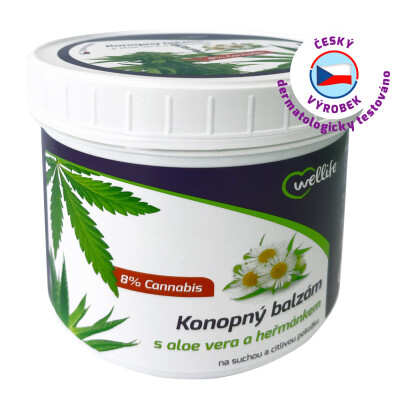 Wellife Konopný balzam s aloe vera a harmančekom 500 ml