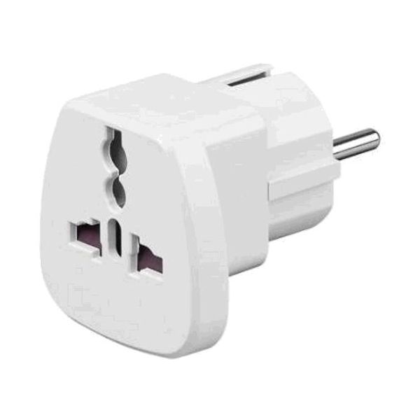 Goobay Cestovný adaptér pre cudzincov IEC 320 C13, biely
