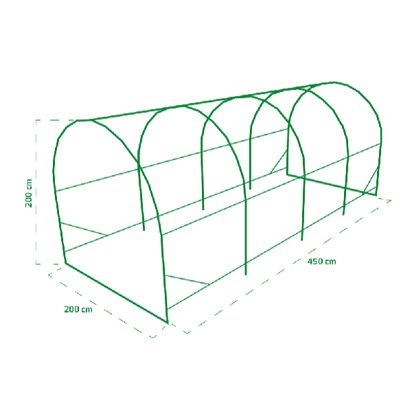 Garden King Zahradný fóliovník Atrium 450 x 200 x 200 cm PM-1310