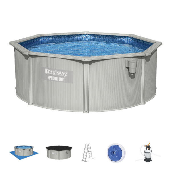 Bestway Bazén s pevnou stěnou 3,6 x 1,2 m set včetně příslušenství