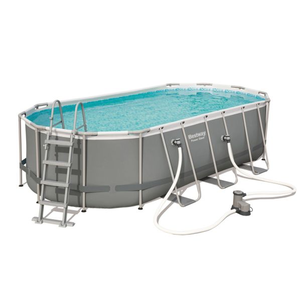 Bestway Bazén Power Steel Oval 5,49 x 2,74 x 1,22 m set vrátane príslušenstva