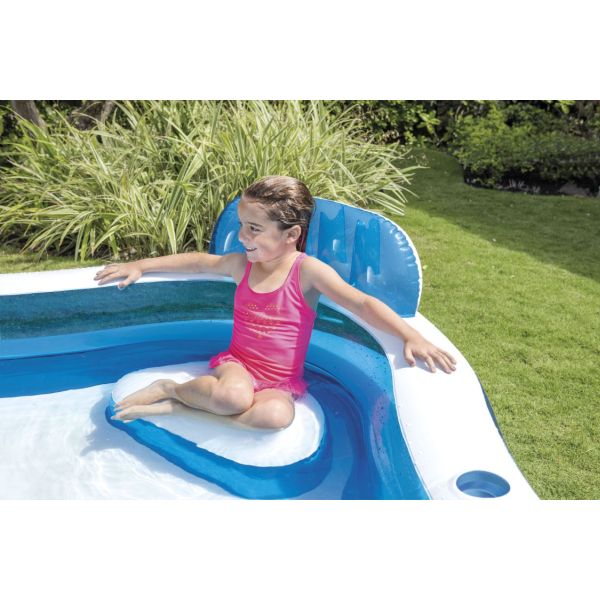 Intex Nafukovací bazén s operadlami 229 x 229 x 66 cm