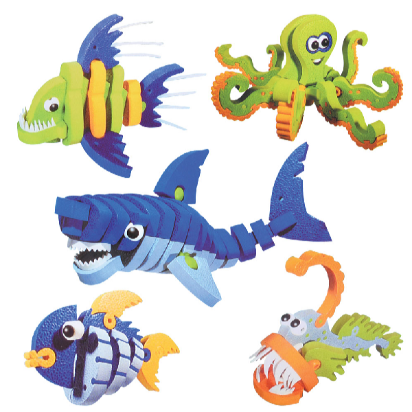 Kids World 3D penové puzzle Morský svet 235 ks